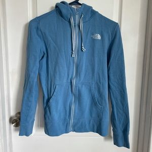 North Face Blue Full Zip Coat Size Small